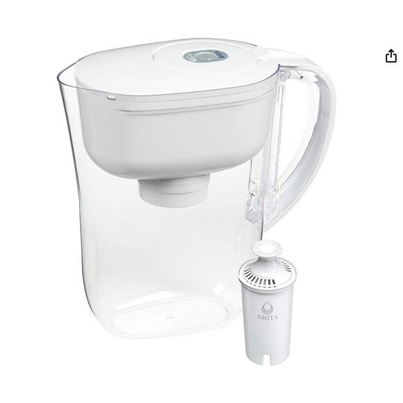 Brita Water Filter Pitcher for Tap and Drinking Water with 1 Filter- White - Picture 1 of 3